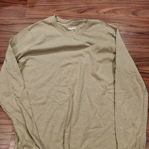 Skims Cotton Long Sleeve T-shirt In Xs
